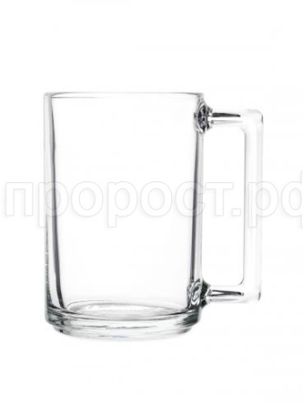 Кружка "ФИТНЕС" 320мл прозрачная 