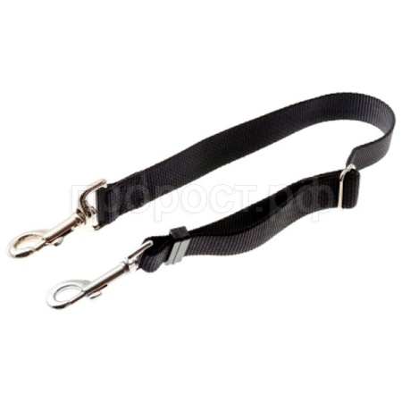 Удлинитель для поводка 25мм 50см-80см черный/металл 73-2893/Пет Лайн Удлинитель для поводка 25мм 50см-80см черный/металл 73-2893/Пет Лайн