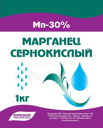 Сульфат марганца 1кг Буйские Сульфат марганца 1кг Буйские