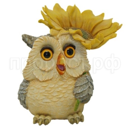 Фигура Копилка Сова с подсолнухом L21W16H20см 626460/SK037