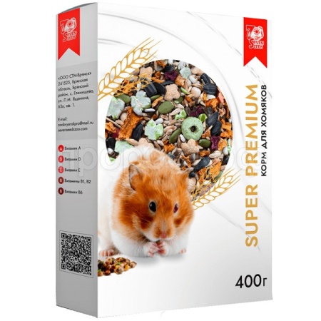 Грызуны SEVEN SEEDS SUPERPREMIUM д/хомяков 400г/12шт/S215