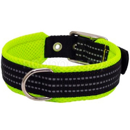 Ошейник нейлон 20мм с мягкой подкладкой 27-35см зеленый/41120001-05/Каскад Ошейник нейлон 20мм с мягкой подкладкой 27-35см зеленый/41120001-05/Каскад