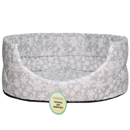 Лежанка овальная стеганая поролоновая хлопок Рождество 52*46*20см/DONBARON Лежанка овальная стеганая поролоновая хлопок Рождество 52*46*20см/DONBARON