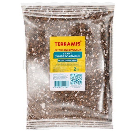 Грунт Terramis Универсальный на кокосовом торфе 2л (органо-минер)