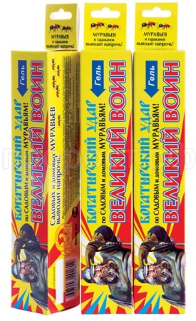 Гель Великий воин  от муравьев ТУБА 80гр 