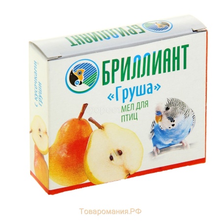 Мел для птиц с фруктовой добавкой груша 28гр Мел для птиц с фруктовой добавкой груша 28гр