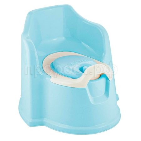 Горшок детский Lalababy Protect Me с крышкой голубое облачко LA1042 /6шт/ПР
