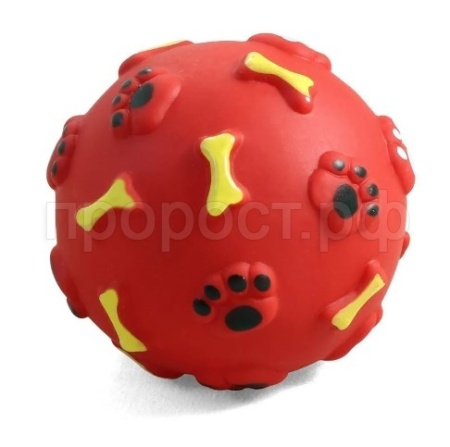 Игрушка для собак Мяч с лапками резиновая 6,5см /J15-210