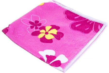 Салфетка д/уборки 30*30см с рисунком, микрофибра, розовый 310210 Салфетка д/уборки 30*30см с рисунком, микрофибра, розовый 310210
