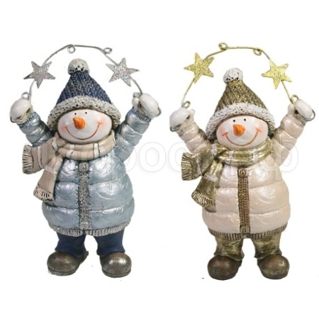 Снеговик со звездами L9W5H13, 2в. 714183  Снеговик со звездами L9W5H13, 2в. 714183