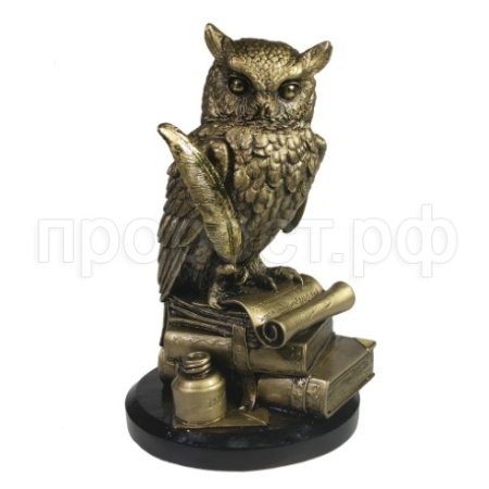 Фигура Филин L13W13H22см сусальное золото 713381/F453