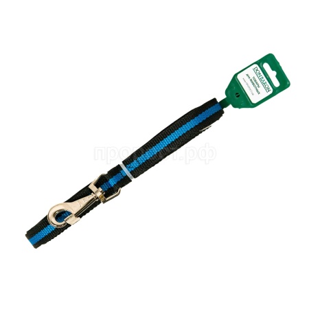 Поводок капрон 20мм*7м черный с синей полосой  DONBARON Поводок капрон 20мм*7м черный с синей полосой  DONBARON