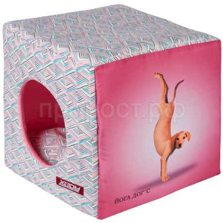 Лежанка Куб Йога Догс №3 розовый/01637-1/1/Ксоди Лежанка Куб Йога Догс №3 розовый/01637-1/1/Ксоди