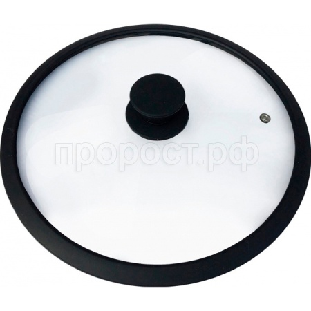 Крышка закал. стекло C-type Cappello D28см силикон.обод 003546 /12шт/Mallony